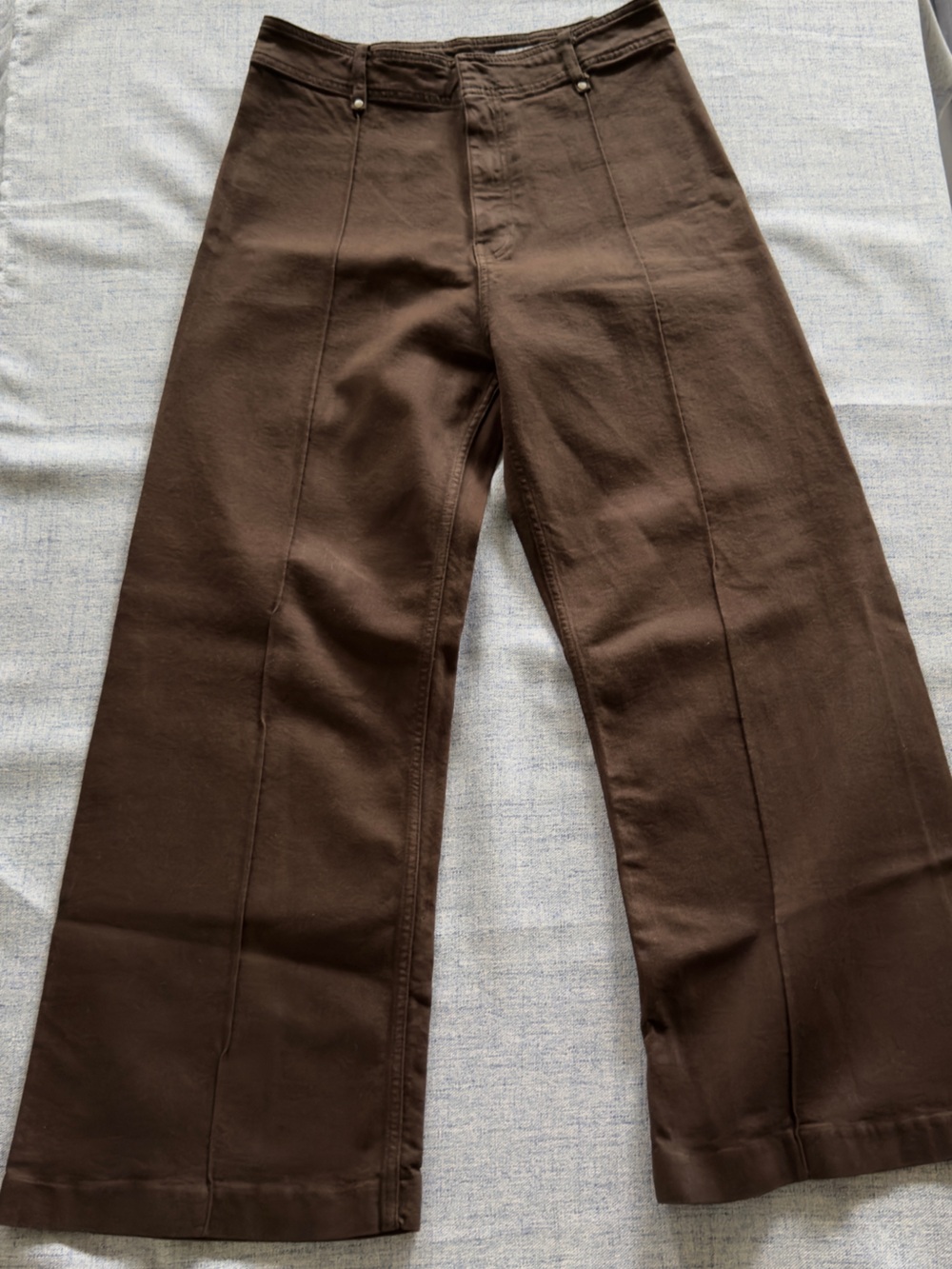 Zara Dark Brown Bootcut Pants